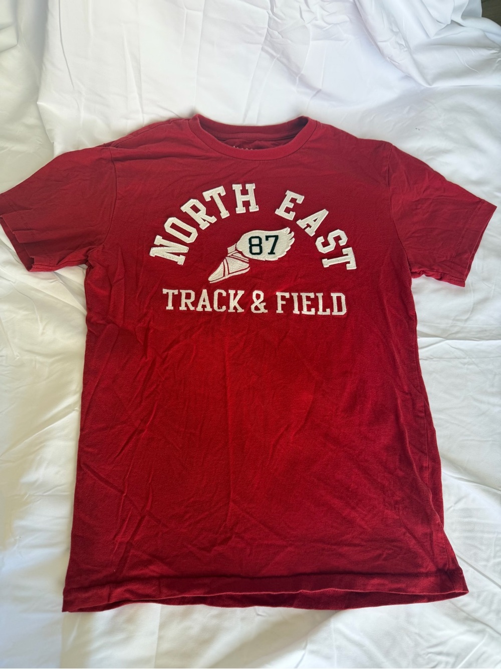Aeropostale y2k track & field graphic t-shirt size XS men's or L women's NWOT